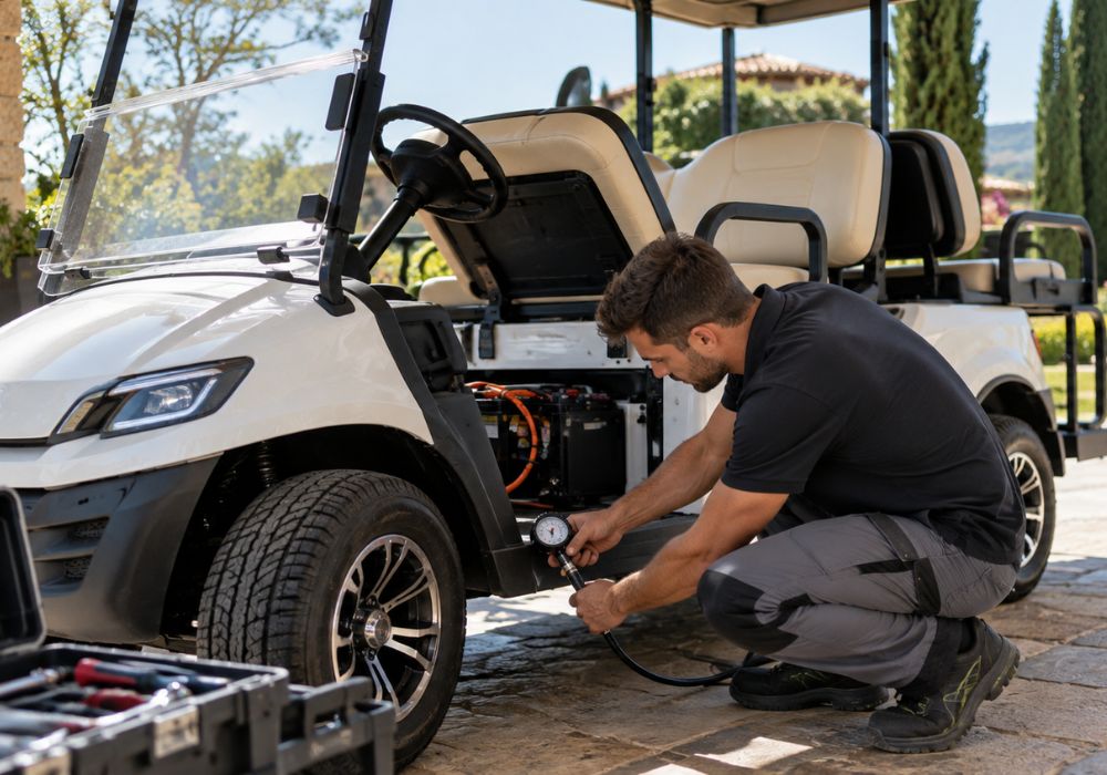 Manutenzione preventiva del golf cart elettrico: checklist per evitare fermi e guasti